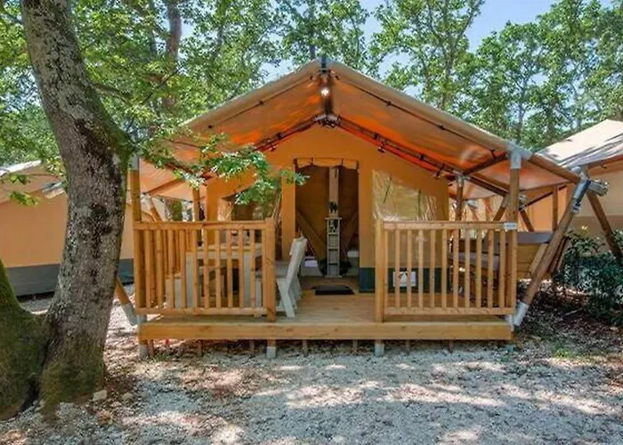 Eurocamp Tents At Campsite Polari